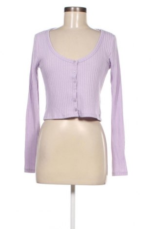 Γυναικείο πουκάμισο Pull&Bear, Μέγεθος L, Χρώμα Βιολετί, Τιμή 8,81 €