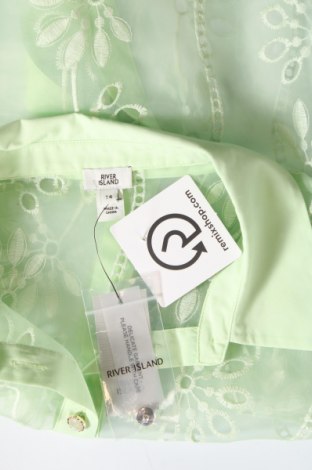 Dámska košeľa  River Island, Veľkosť L, Farba Zelená, Cena  14,69 €