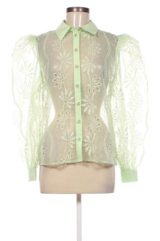 Γυναικείο πουκάμισο River Island, Μέγεθος L, Χρώμα Πράσινο, Τιμή 23,81 €