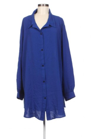 Γυναικείο πουκάμισο SHEIN, Μέγεθος 5XL, Χρώμα Μπλέ, Τιμή 15,46 €