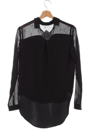 Γυναικείο πουκάμισο Tally Weijl, Μέγεθος XS, Χρώμα Μαύρο, Τιμή 6,03 €