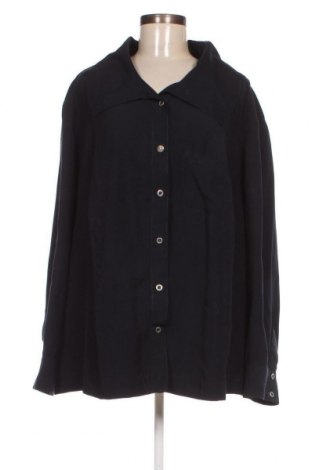 Γυναικείο πουκάμισο Ulla Popken, Μέγεθος 5XL, Χρώμα Μπλέ, Τιμή 10,43 €