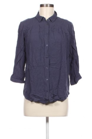 Γυναικείο πουκάμισο Uniqlo, Μέγεθος L, Χρώμα Μπλέ, Τιμή 12,62 €