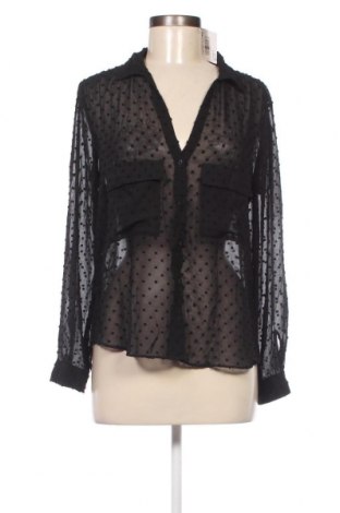 Γυναικείο πουκάμισο Zara, Μέγεθος L, Χρώμα Μαύρο, Τιμή 10,02 €