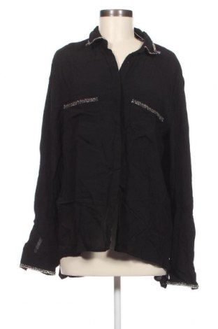 Γυναικείο πουκάμισο Zara, Μέγεθος L, Χρώμα Μαύρο, Τιμή 6,68 €