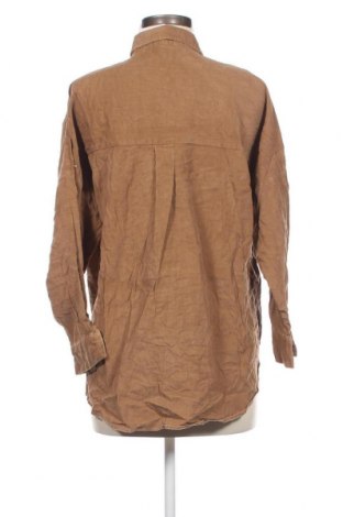Дамска риза Zara, Размер M, Цвят Кафяв, Цена 6,21 лв.