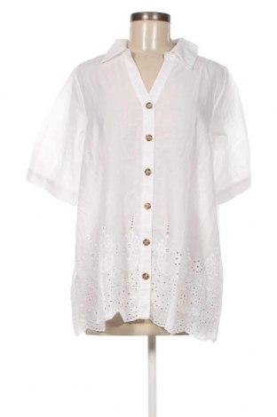 Γυναικείο πουκάμισο Zizzi, Μέγεθος S, Χρώμα Λευκό, Τιμή 7,99 €