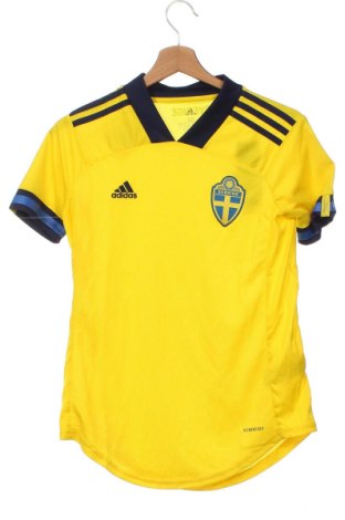 Damen T-Shirt Adidas, Größe XS, Farbe Gelb, Preis 18,22 €