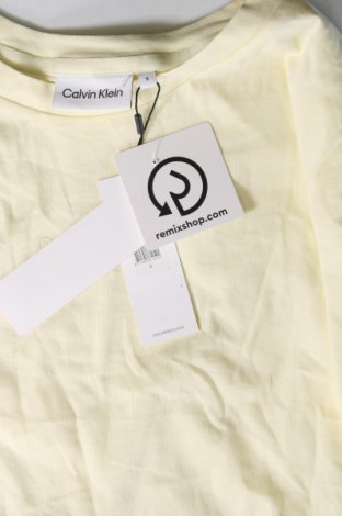 Damski T-shirt Calvin Klein, Rozmiar S, Kolor Żółty, Cena 92,36 zł