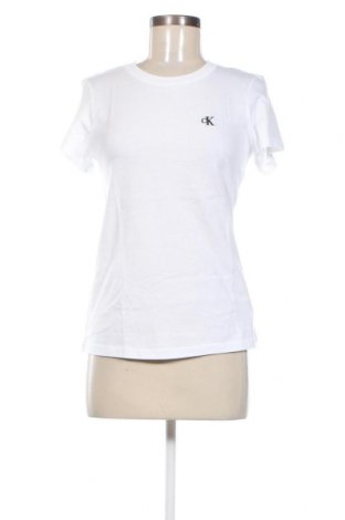 Γυναικείο t-shirt Calvin Klein Jeans, Μέγεθος S, Χρώμα Λευκό, Τιμή 19,18 €