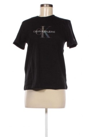 Γυναικείο t-shirt Calvin Klein Jeans, Μέγεθος S, Χρώμα Μαύρο, Τιμή 31,96 €