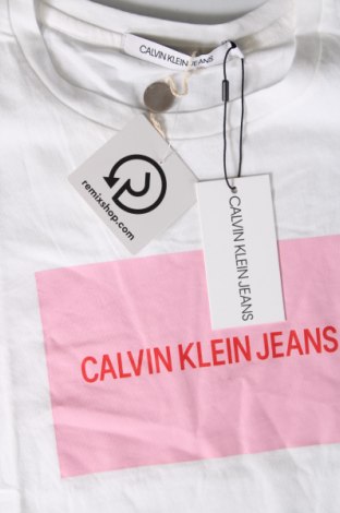 Damski T-shirt Calvin Klein Jeans, Rozmiar L, Kolor Biały, Cena 165,26 zł