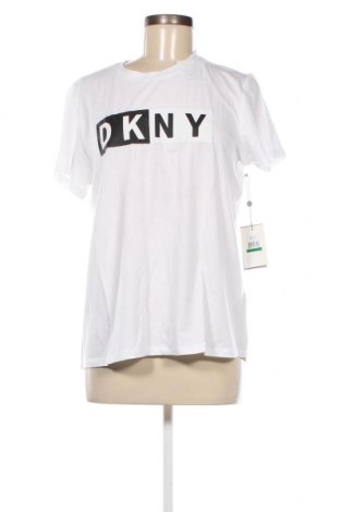 Γυναικείο t-shirt DKNY, Μέγεθος L, Χρώμα Λευκό, Τιμή 22,27 €