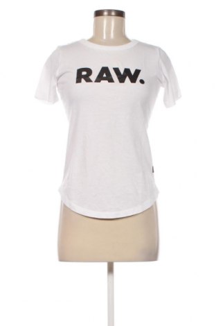Damen T-Shirt G-Star Raw, Größe XXS, Farbe Weiß, Preis 22,16 €
