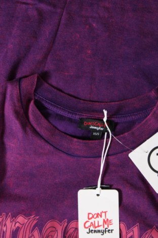 Дамска тениска Jennyfer, Размер S, Цвят Лилав, Цена 21,00 лв.