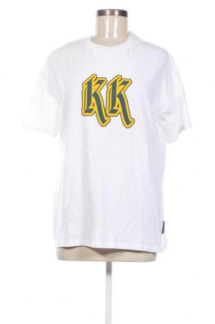 Γυναικείο t-shirt Kendall & Kylie, Μέγεθος S, Χρώμα Λευκό, Τιμή 19,18 €