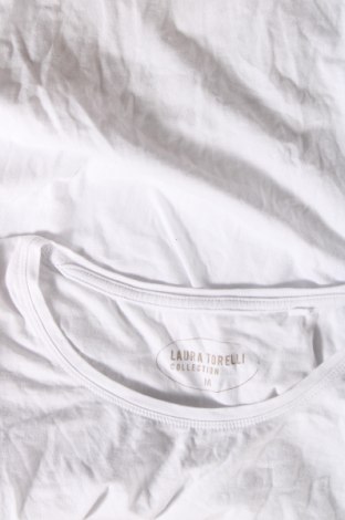 Γυναικείο t-shirt Laura Torelli, Μέγεθος M, Χρώμα Λευκό, Τιμή 12,63 €
