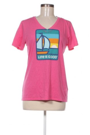 Dámske tričko Life Is Good, Veľkosť M, Farba Ružová, Cena  29,26 €