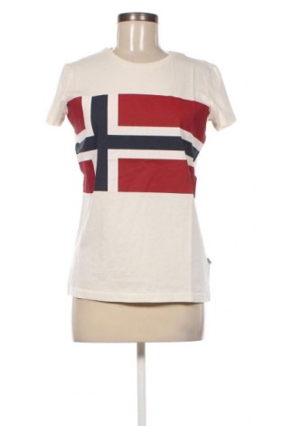 Γυναικείο t-shirt Napapijri, Μέγεθος S, Χρώμα Λευκό, Τιμή 37,11 €