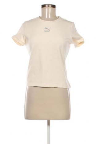 Γυναικείο t-shirt PUMA, Μέγεθος M, Χρώμα Εκρού, Τιμή 19,18 €