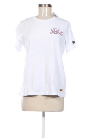Γυναικείο t-shirt Superdry, Μέγεθος M, Χρώμα Λευκό, Τιμή 12,37 €