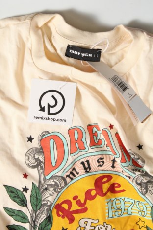 Γυναικείο t-shirt Tally Weijl, Μέγεθος L, Χρώμα Εκρού, Τιμή 10,82 €