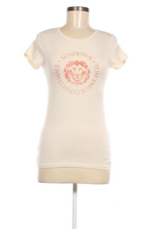 Γυναικείο t-shirt Tom Tailor, Μέγεθος XS, Χρώμα Εκρού, Τιμή 18,56 €