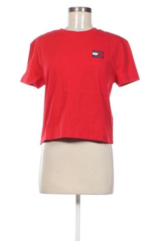 Γυναικείο t-shirt Tommy Jeans, Μέγεθος XS, Χρώμα Κόκκινο, Τιμή 37,11 €