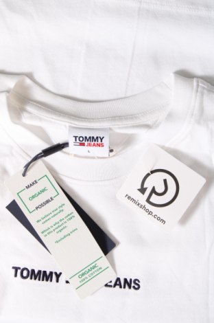 Damen T-Shirt Tommy Jeans, Größe L, Farbe Weiß, Preis € 37,11