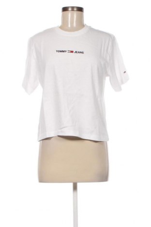 Damen T-Shirt Tommy Jeans, Größe S, Farbe Weiß, Preis 37,11 €