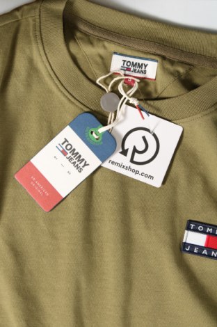 Дамска тениска Tommy Jeans, Размер S, Цвят Зелен, Цена 72,00 лв.
