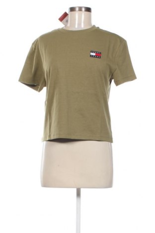 Damen T-Shirt Tommy Jeans, Größe S, Farbe Grün, Preis 22,27 €