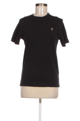 Γυναικείο t-shirt U.S. Polo Assn., Μέγεθος S, Χρώμα Μαύρο, Τιμή 8,40 €
