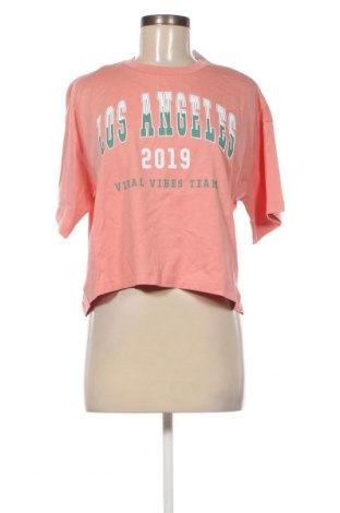 Γυναικείο t-shirt Viral Vibes, Μέγεθος M, Χρώμα Ρόζ , Τιμή 18,56 €