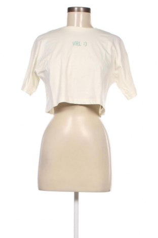 Damen T-Shirt Viral Vibes, Größe XS, Farbe Ecru, Preis 10,21 €