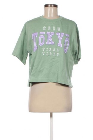 Дамска тениска Viral Vibes, Размер M, Цвят Зелен, Цена 19,80 лв.