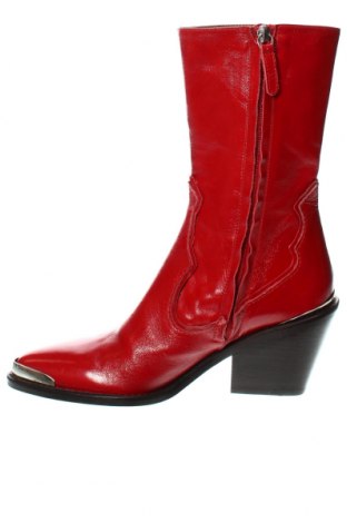 Γυναικεία μποτάκια Zara, Μέγεθος 38, Χρώμα Κόκκινο, Τιμή 71,58 €