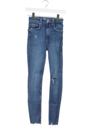 Γυναικείο Τζίν Zara, Μέγεθος XS, Χρώμα Μπλέ, Τιμή 17,43 €