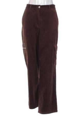 Pantaloni de velvet de femei, Mărime L, Culoare Maro, Preț 41,15 Lei