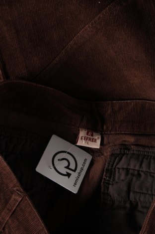 Pantaloni de velvet de femei Refree, Mărime L, Culoare Maro, Preț 33,29 Lei
