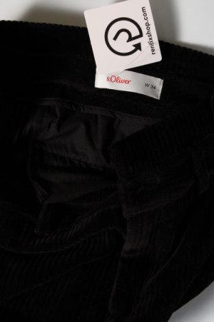 Γυναικείο κοτλέ παντελόνι S.Oliver, Μέγεθος XS, Χρώμα Μαύρο, Τιμή 11,76 €
