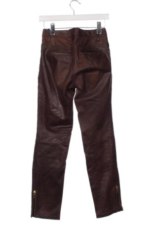 Γυναικείο παντελόνι δερμάτινο Apart, Μέγεθος XS, Χρώμα Καφέ, Τιμή 66,24 €