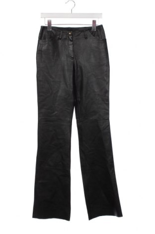 Дамски кожен панталон Carla Carini, Размер S, Цвят Черен, Цена 119,26 лв.