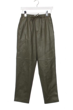 Pantaloni de piele pentru damă Mango, Mărime XS, Culoare Verde, Preț 86,66 Lei