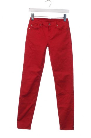 Дамски панталон 7 For All Mankind, Размер XS, Цвят Червен, Цена 117,78 лв.