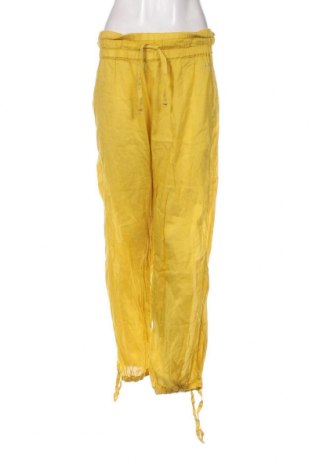 Дамски панталон Deha, Размер S, Цвят Жълт, Цена 53,58 лв.