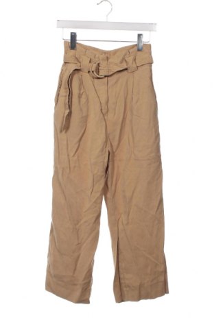 Дамски панталон Mango, Размер XS, Цвят Бежов, Цена 19,94 лв.
