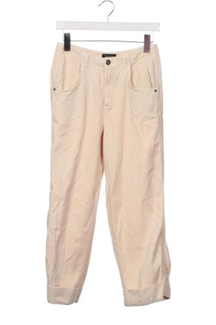 Дамски панталон Massimo Dutti, Размер XS, Цвят Бежов, Цена 68,00 лв.