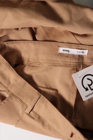 Γυναικείο παντελόνι Sinsay, Μέγεθος XL, Χρώμα  Μπέζ, Τιμή 7,31 €