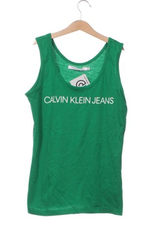 Γυναικείο αμάνικο μπλουζάκι Calvin Klein Jeans, Μέγεθος XS, Χρώμα Πράσινο, Τιμή 14,00 €